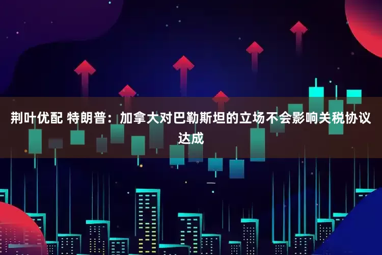 荆叶优配 特朗普：加拿大对巴勒斯坦的立场不会影响关税协议达成