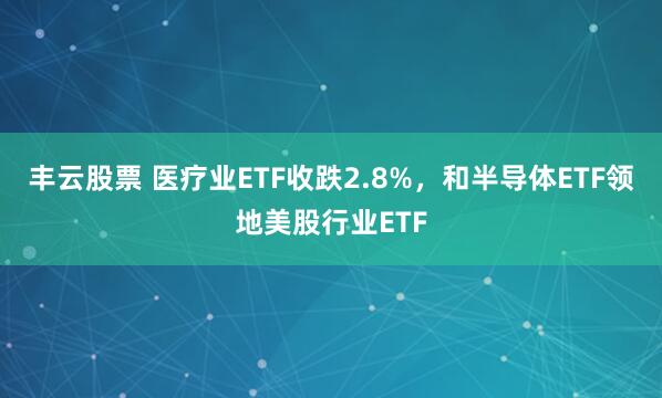 丰云股票 医疗业ETF收跌2.8%，和半导体ETF领地美股行业ETF