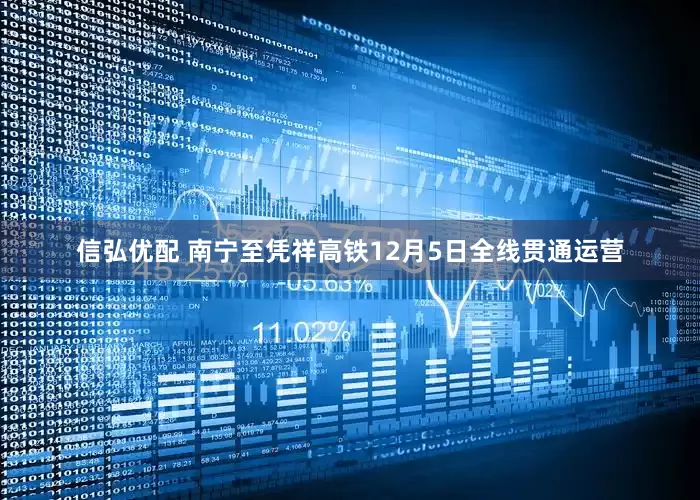信弘优配 南宁至凭祥高铁12月5日全线贯通运营